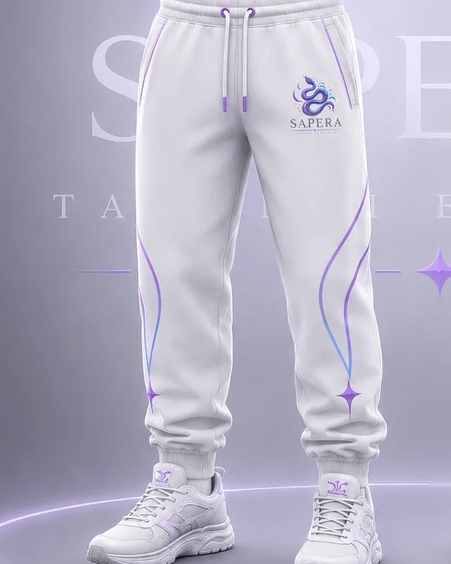 Serpent Jogger in white, front view